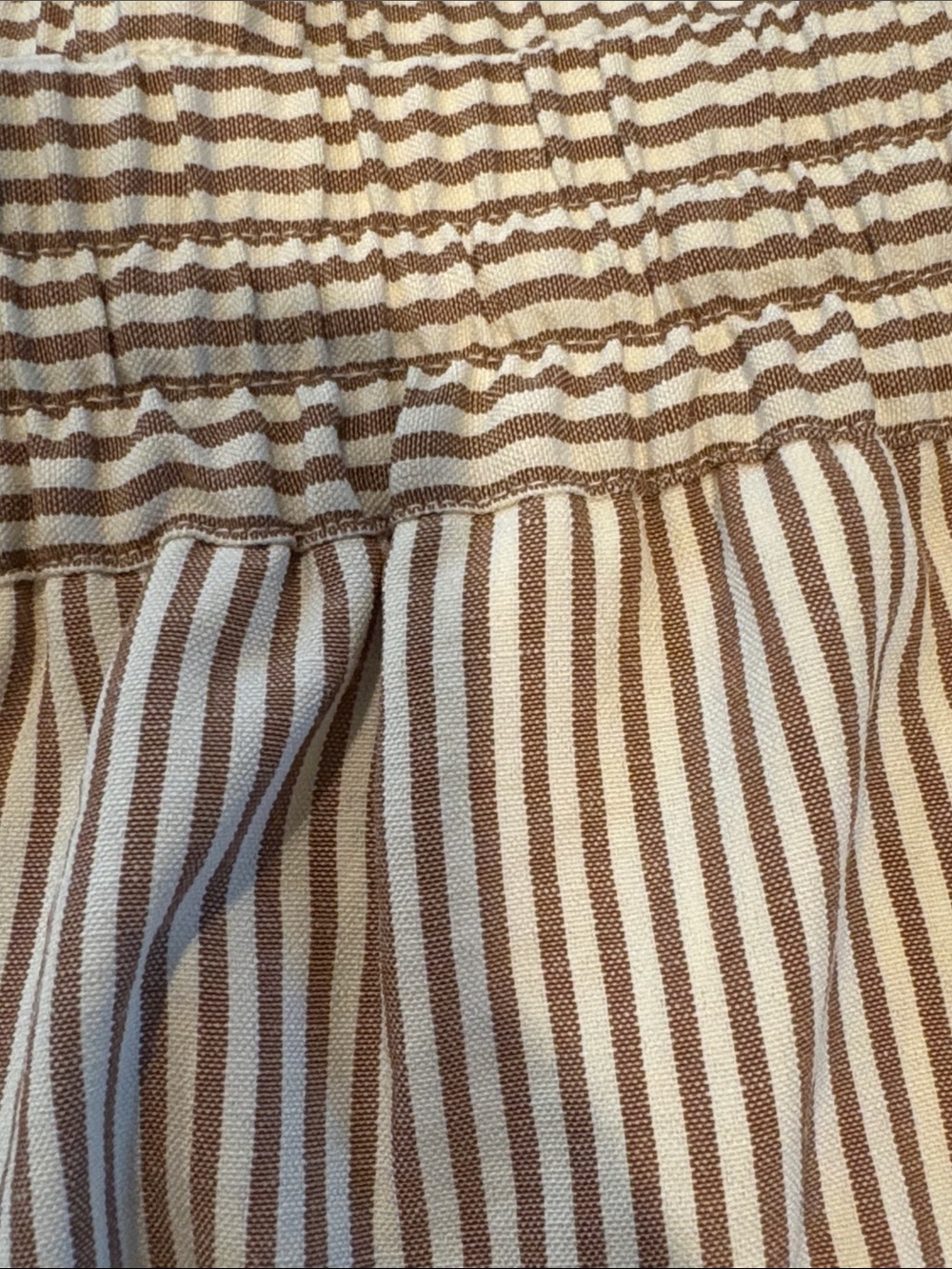 New HALARA High-Waisted Drawstring Striped Linen-Feel - Picture 13 of 14